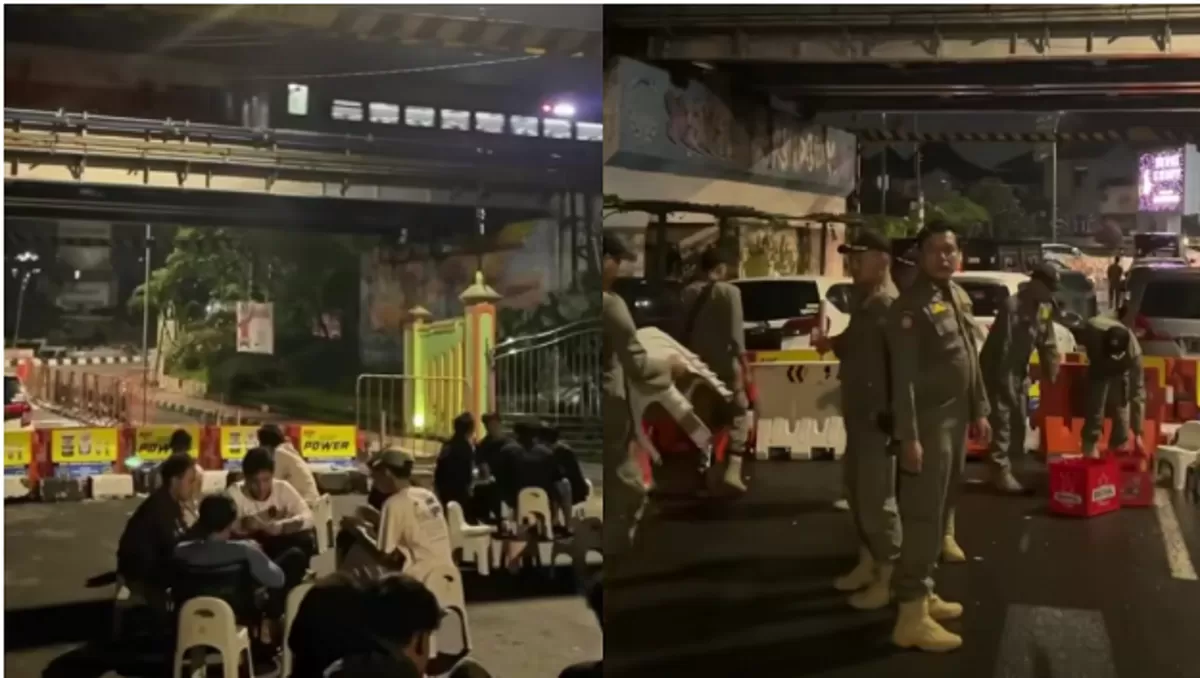 Satpol PP bubarkan street coffee di Kota Yogyakarta.  (Instagram.com/humasjogja)