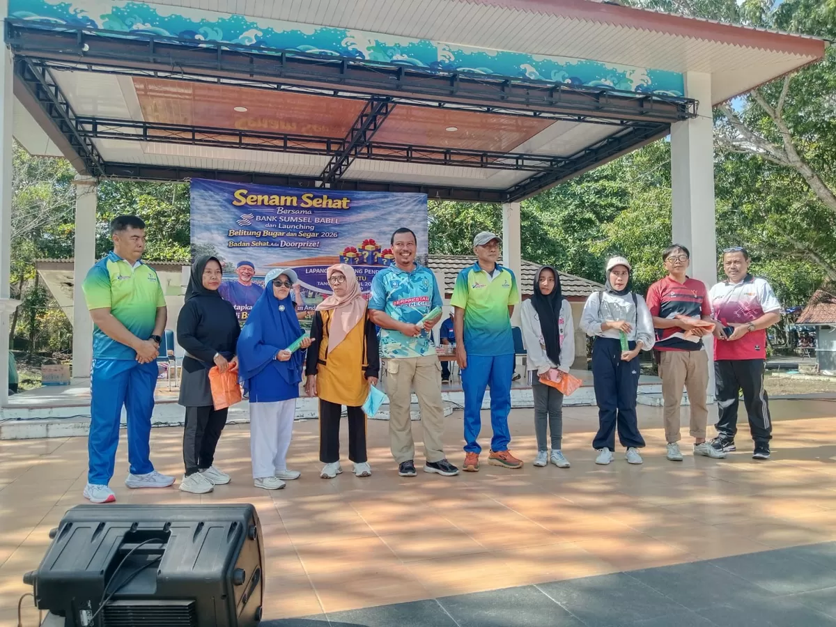 Program Bugar dan Segar 2026 Dinas Pemuda dan Olahraga Kabipaten Belitung, Pantai Tanjungpendam (18/4/2026) (Ist)