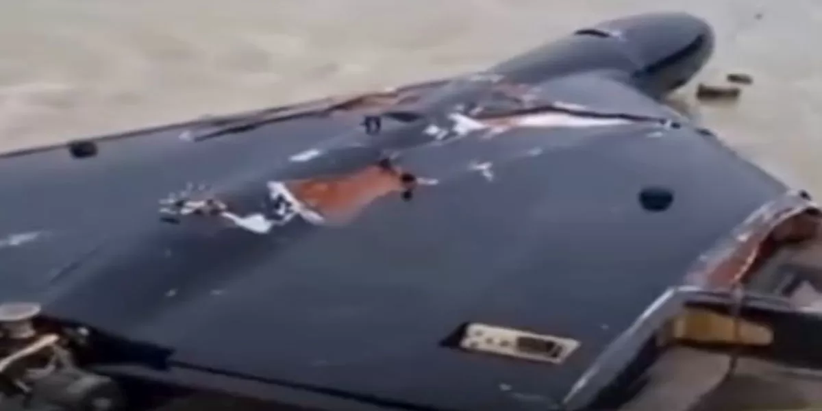 Iran pamer puing drone LUCAS milik Amerika Serikat (Foto: Instagram/@bigstorynetwork)