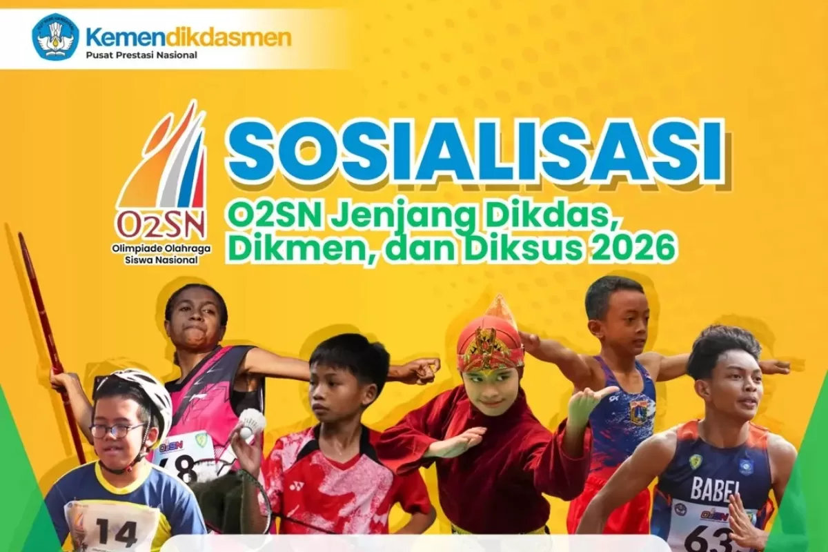 Sepanduk O2sn Pusat Prestasi Nasional Gelar Sosialisasi O2SN untuk Ajak Siswa SMA dan ...