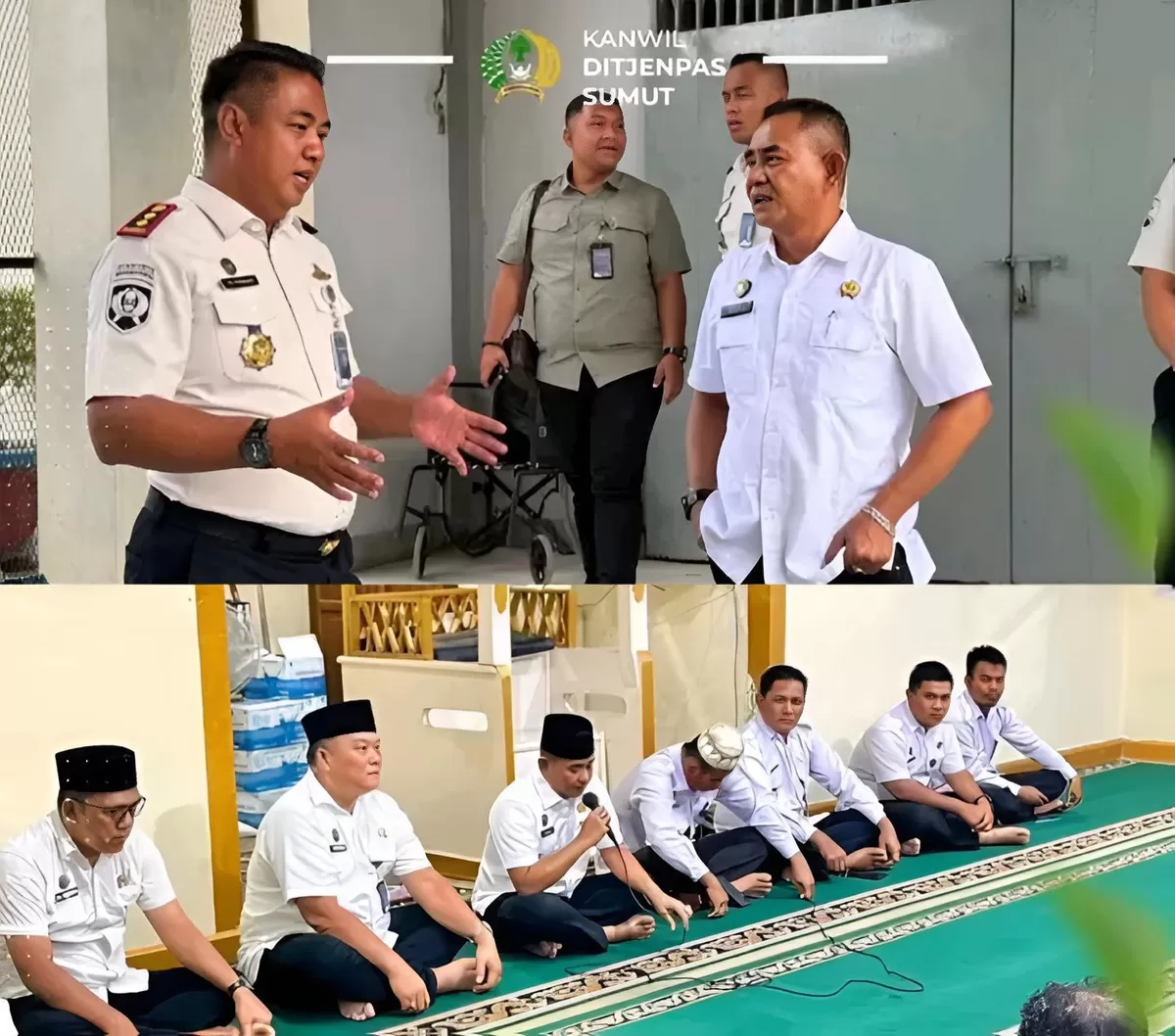 Kabid PP Kanwil Ditjenpas Sumut Saat Safari Ramadhan dan Monev di Lapas Padangsidimpuan dan Sibolga