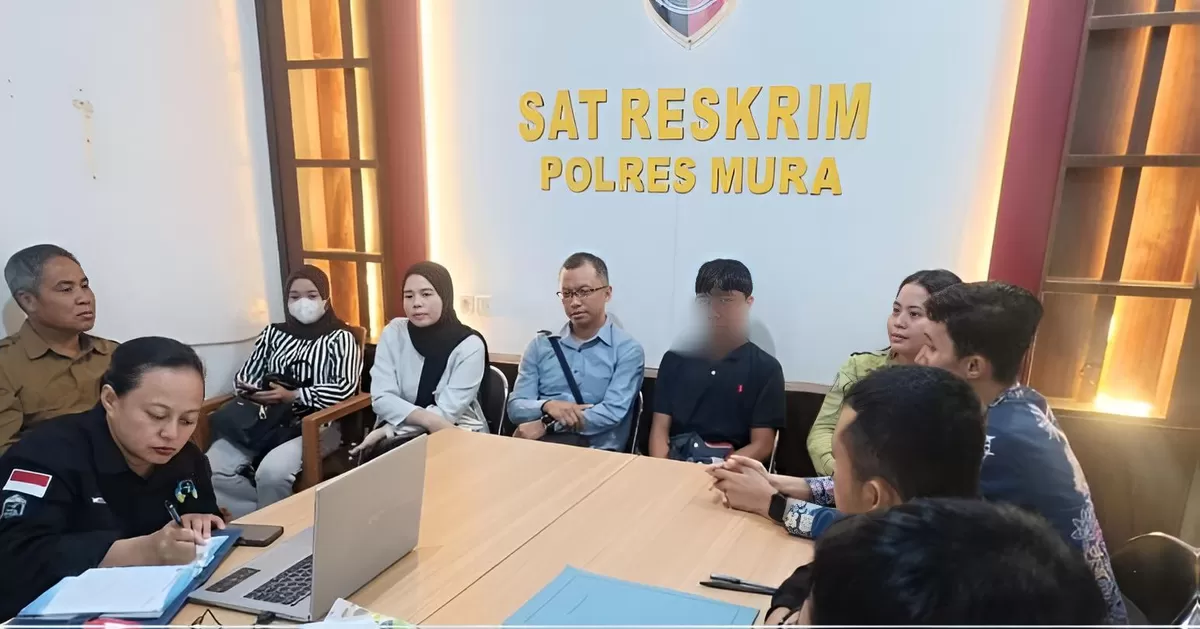 Petugas Bapas Muara Teweh Saat Pendampingan Diversi ABH di Kepolisian