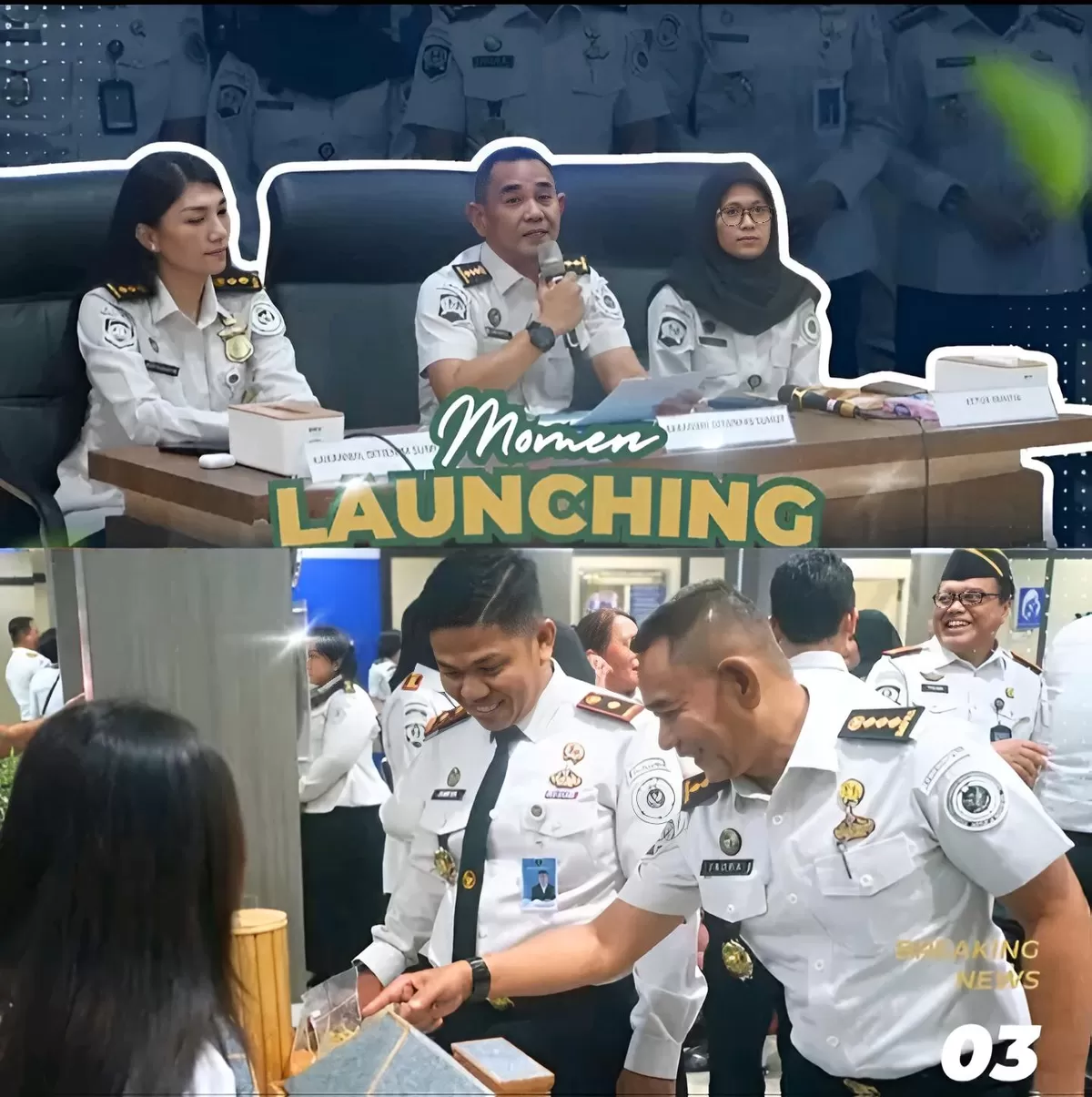 Kabid PP Kanwil Ditjenpas Sumut di Acara Launching Gerai Produk UMKM Hasil Karya Warga Binaan