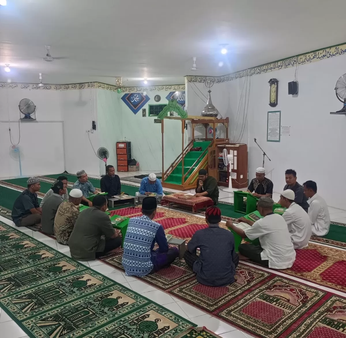 Warga Binaan Lapas Muara Teweh Saat Kegiatan Tadarus Al-Qur&rsquo;an