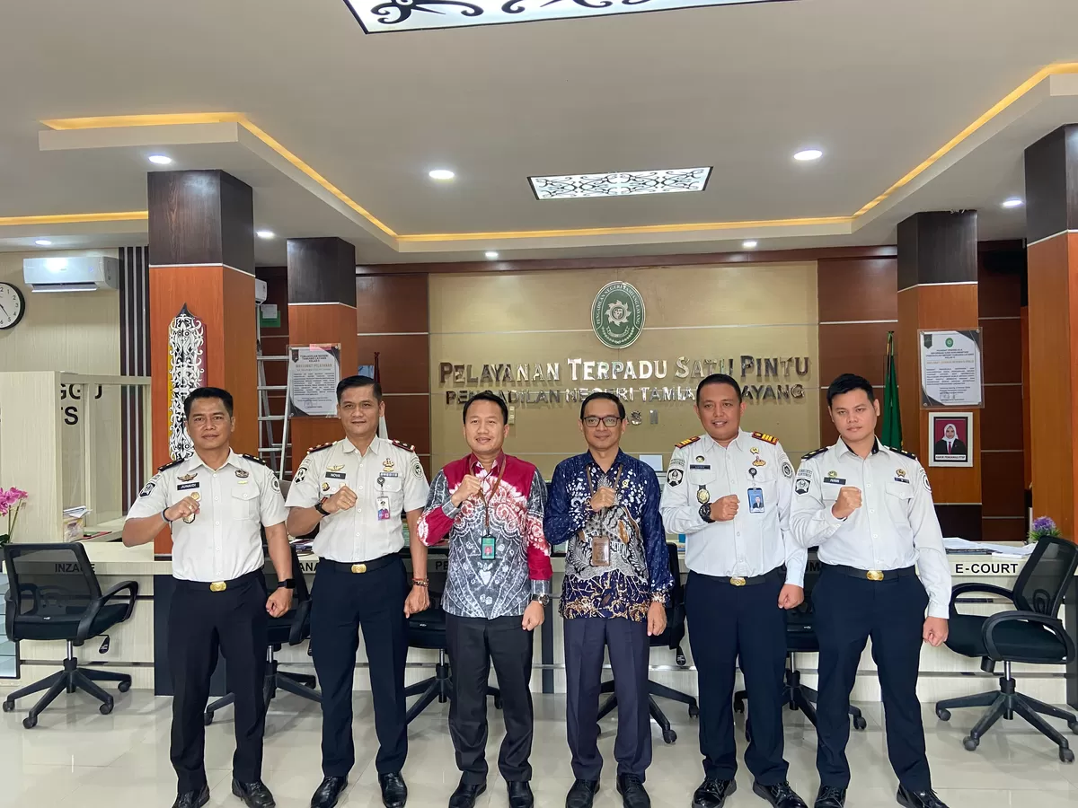 Kabapas Muara Teweh Saat Koordinasi dengan Pengadilan Negeri Tamiang Layang