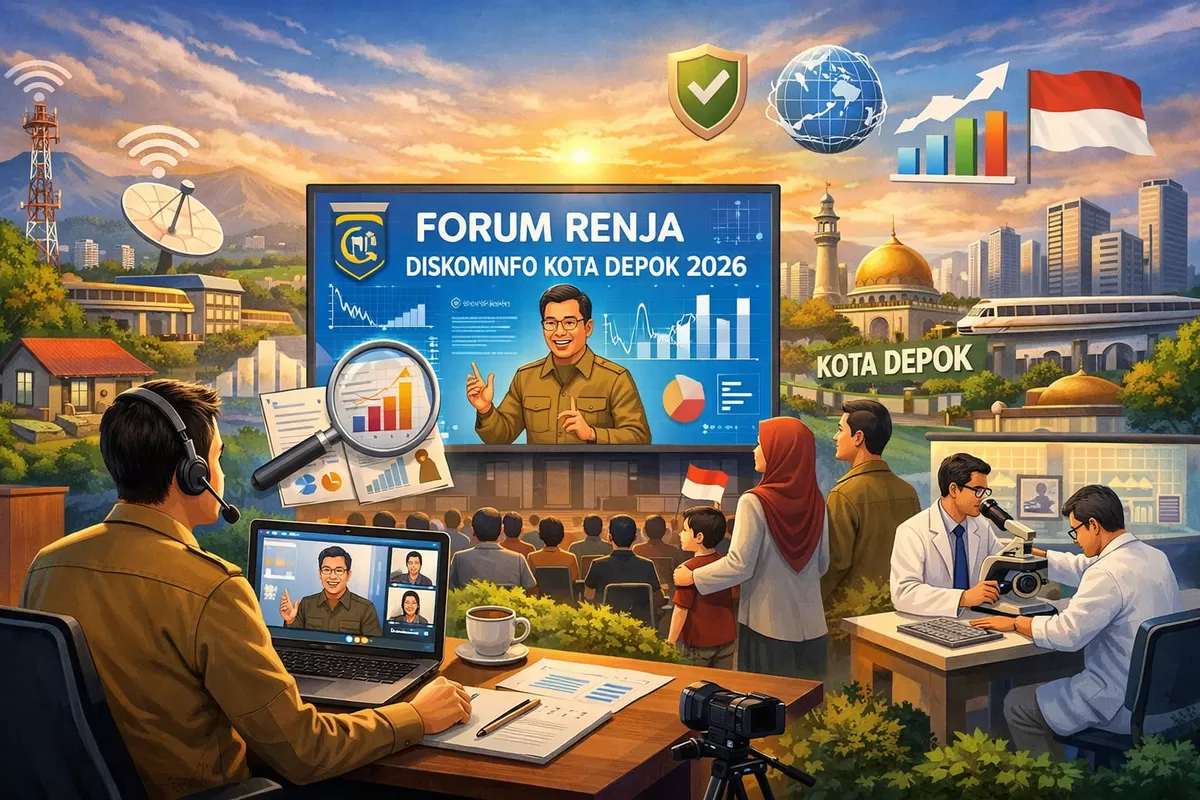 Ilustrasi Diskominfo Kota Depok Sajikan Informasi Berbasis Data dan Riset (Ai)