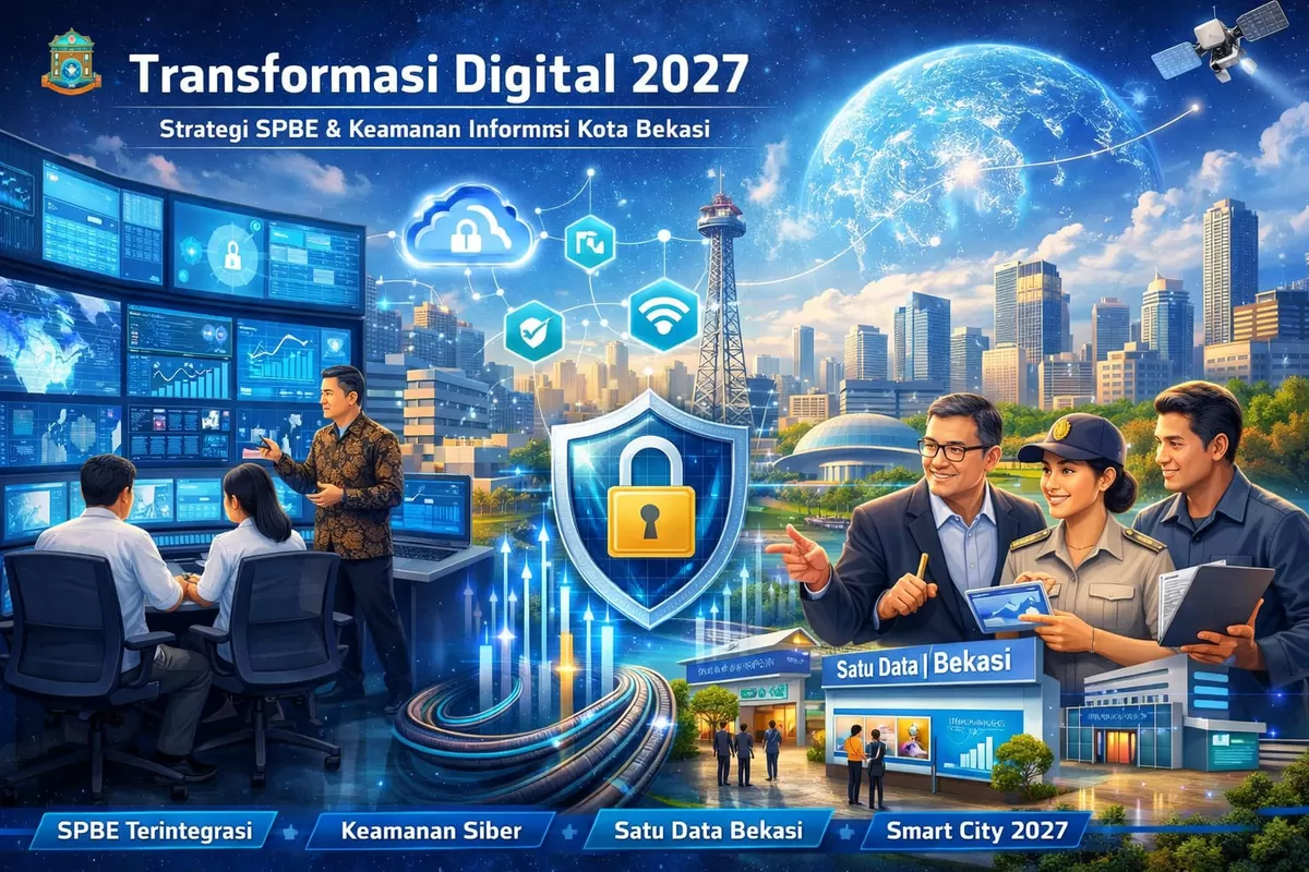 Ilustrasi Diskominfostandi Kota Bekasi Tajamkan Strategi SPBE dan Keamanan Informasi (Ai)