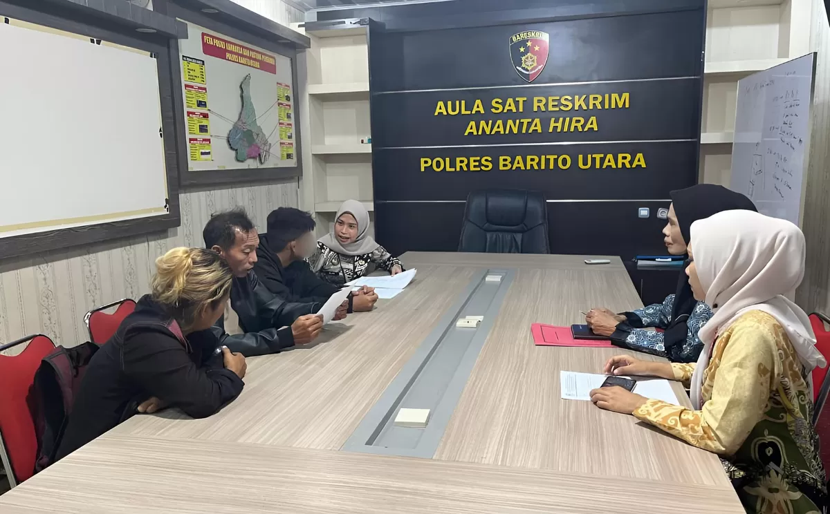 PK Bapas Muara Teweh Saat Wawancara Litmas dan Pendampingan ABH Polres Barito Utara