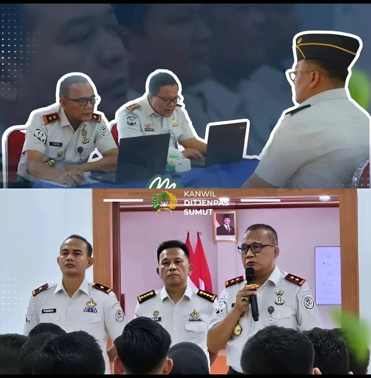 Kakanwil Ditjenpas Sumut dan Jajaran Saat Kegiatan Seleksi Jabatan Eselon V