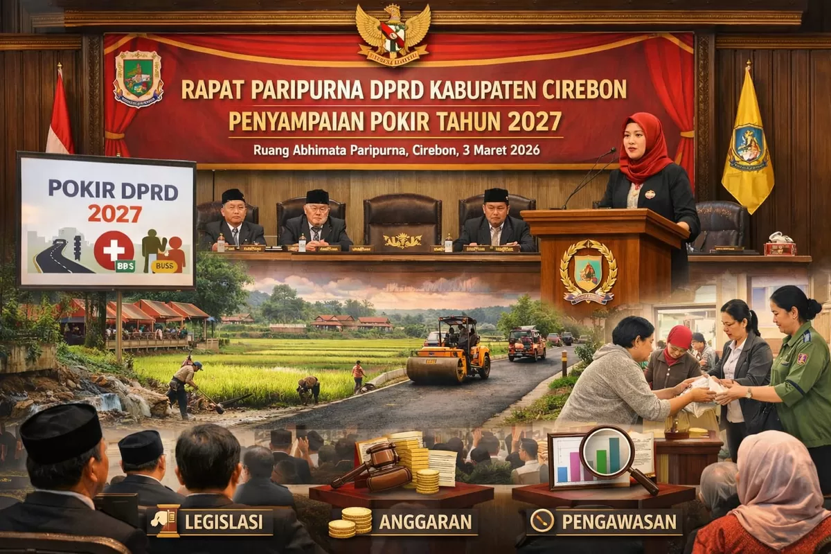 Ilustrasi DPRD Cirebon Menggelar Rapat Paripurna Pokir Tahun 2027 (Ai)