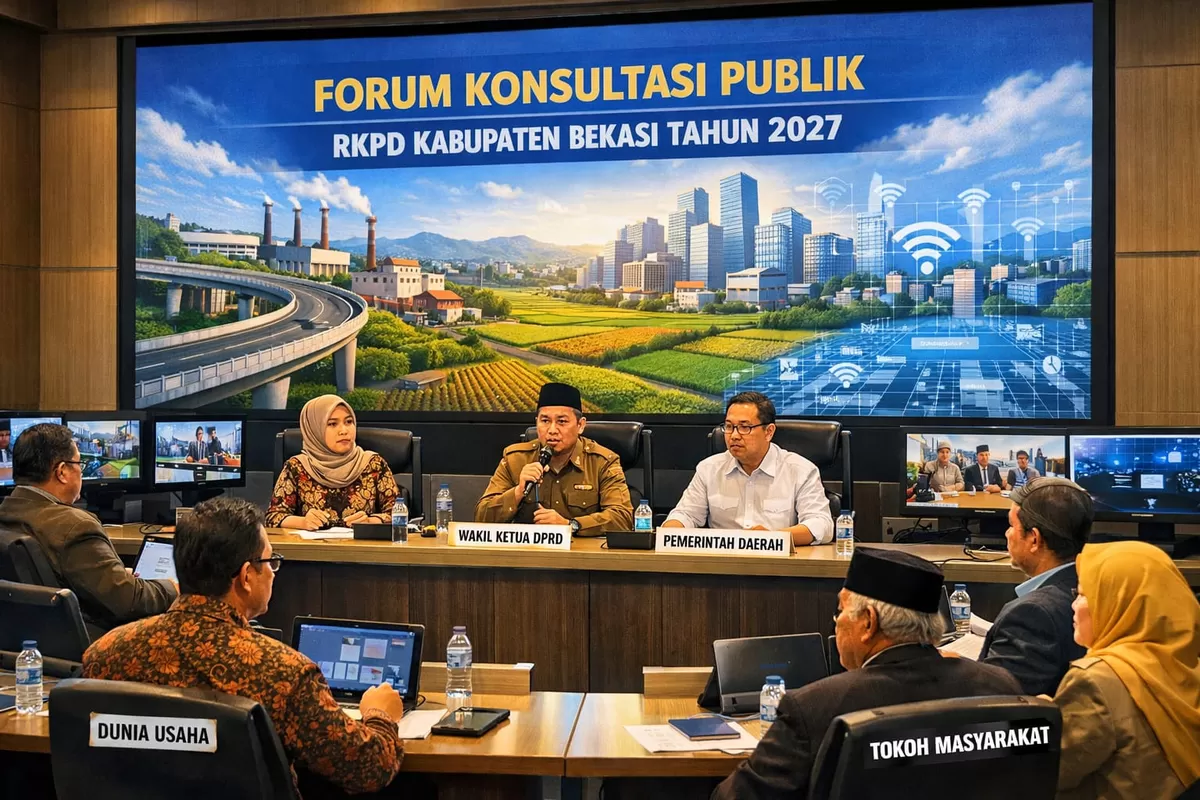 Ilustrasi DPRD Kabupaten Bekasi Kawal Perencanaan Pembangunan 2027 Lewat Forum Konsultasi Publik (Ai)