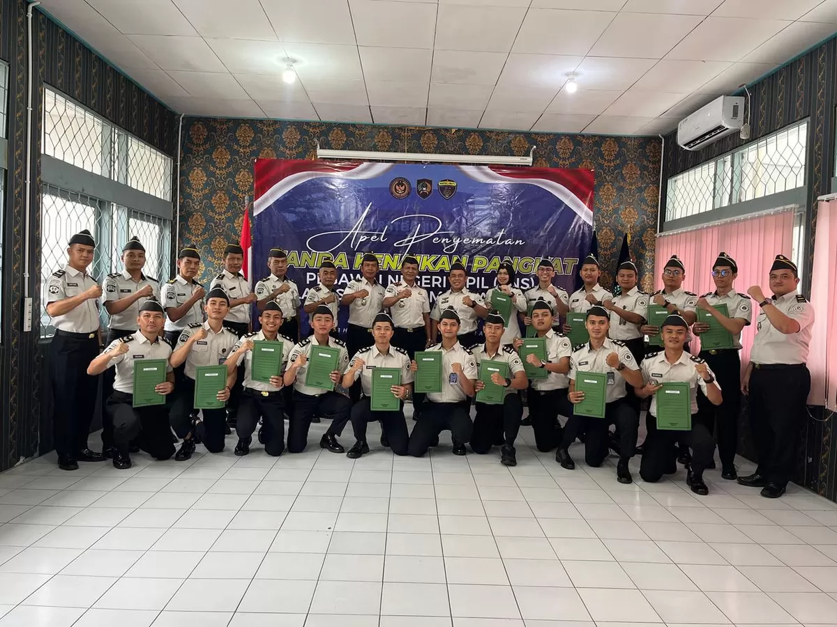 Kalapas Muara Teweh dan Jajaran Bersama Pegawai Naik Pangkat