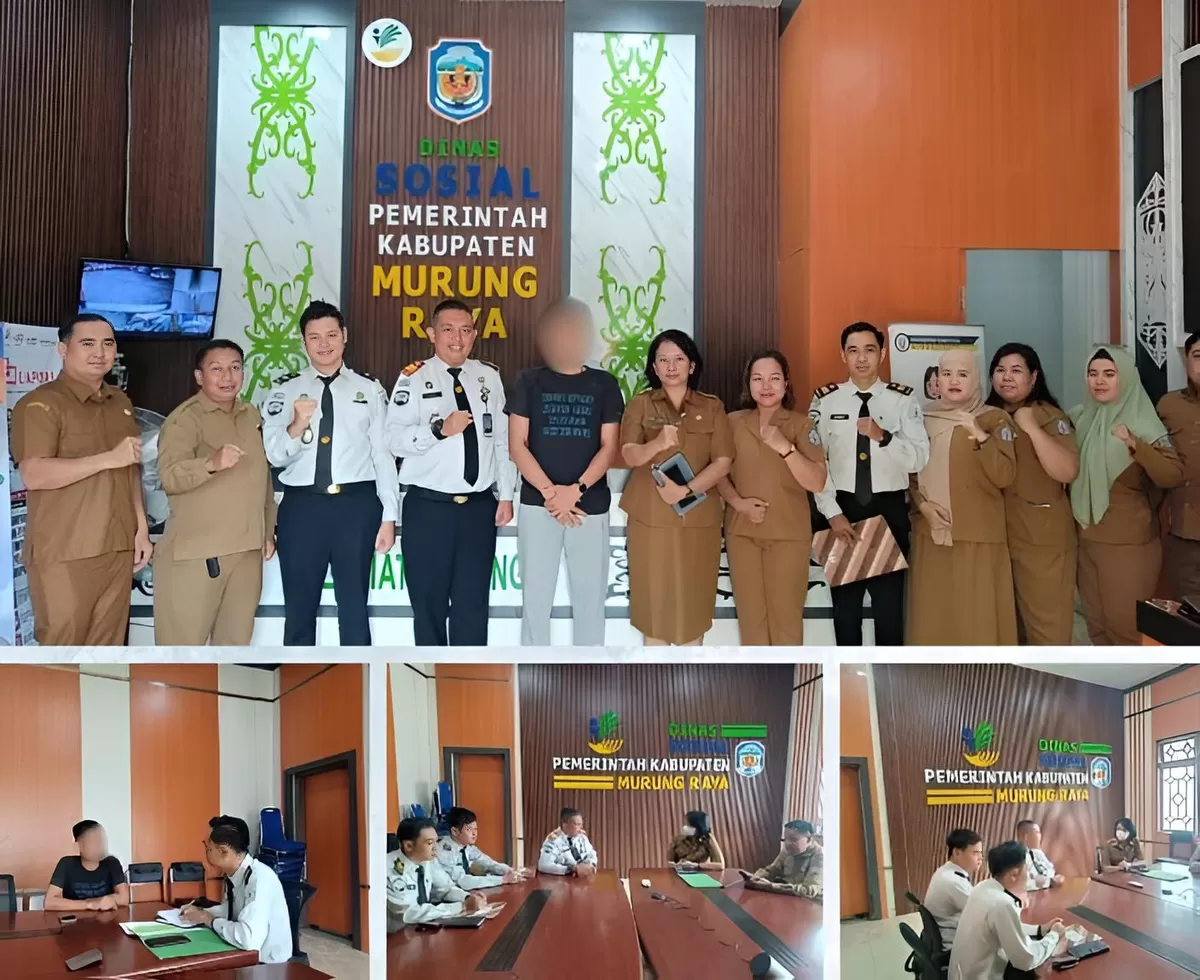 Kabapas Muara Teweh dan Jajaran Bersama Saat Menerima Pelimpahan Klien