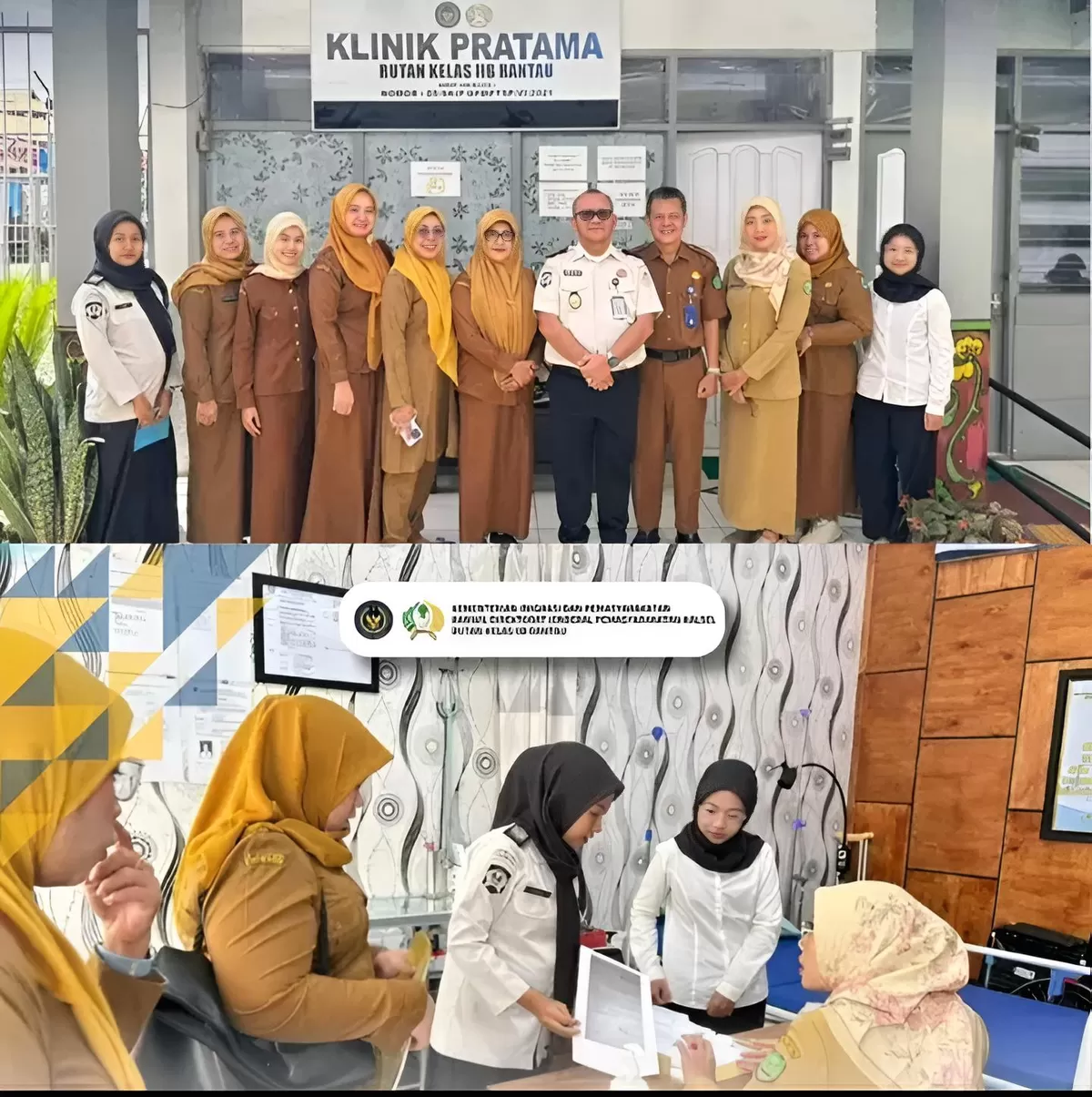 Karutan Rantau Bersama Tim Survey dari Dinas Kesehatan Kabupaten Tapin