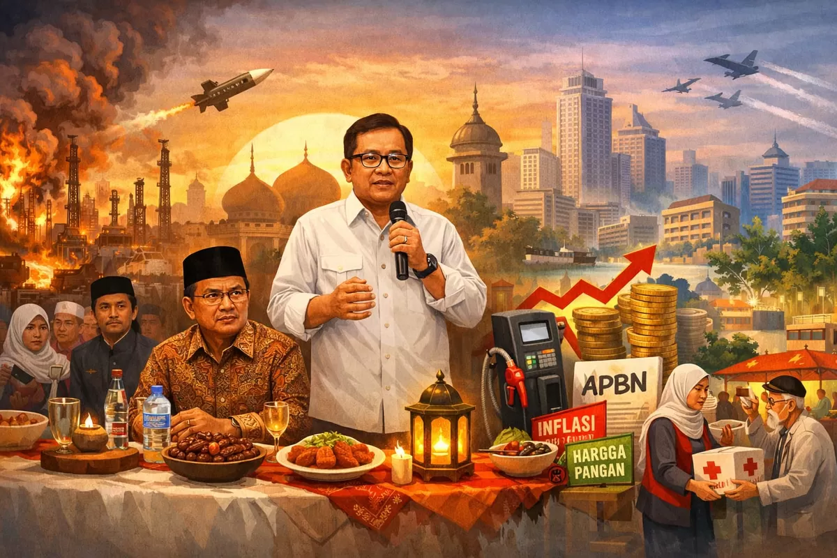 Ilustrasi Gubernur DKI Jakarta Instruksikan Penguatan Ekonomi Hadapi Gejolak Global Konflik Timur Tengah (Ai)