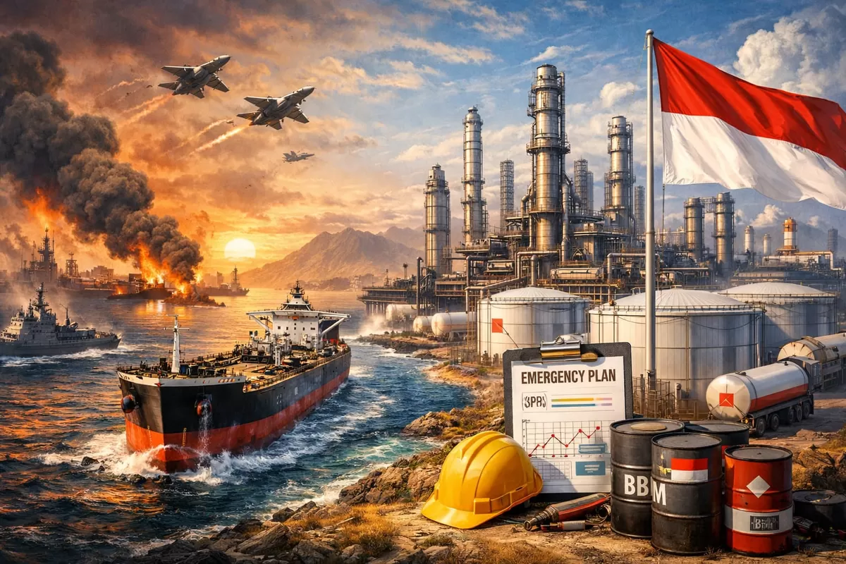 Ilustrasi Pasokan Energi di Tengah Gejolak Selat Hormuz menuju Indonesia  (Ai)