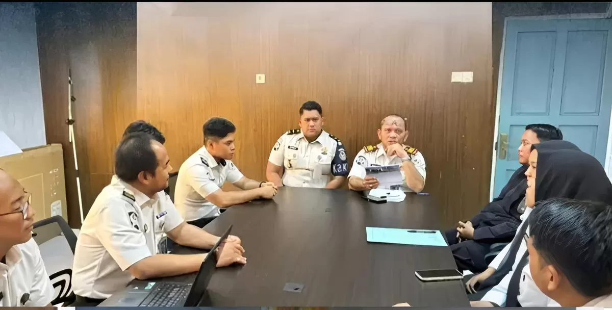Karutan Rantau dan Jajaran Saat Rapat tentang Layanan Kunjungan Hari Raya Idul Fitri 1447 H