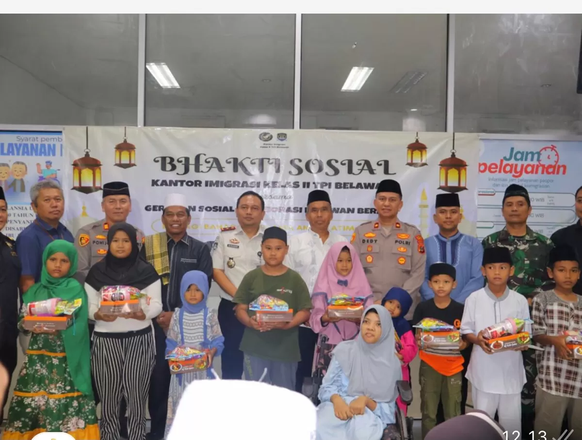 Bakti sosial Imigrasi Belawan menyambut bulan suci Ramadan 1447 H (Foto: Imigrasi Belawan)