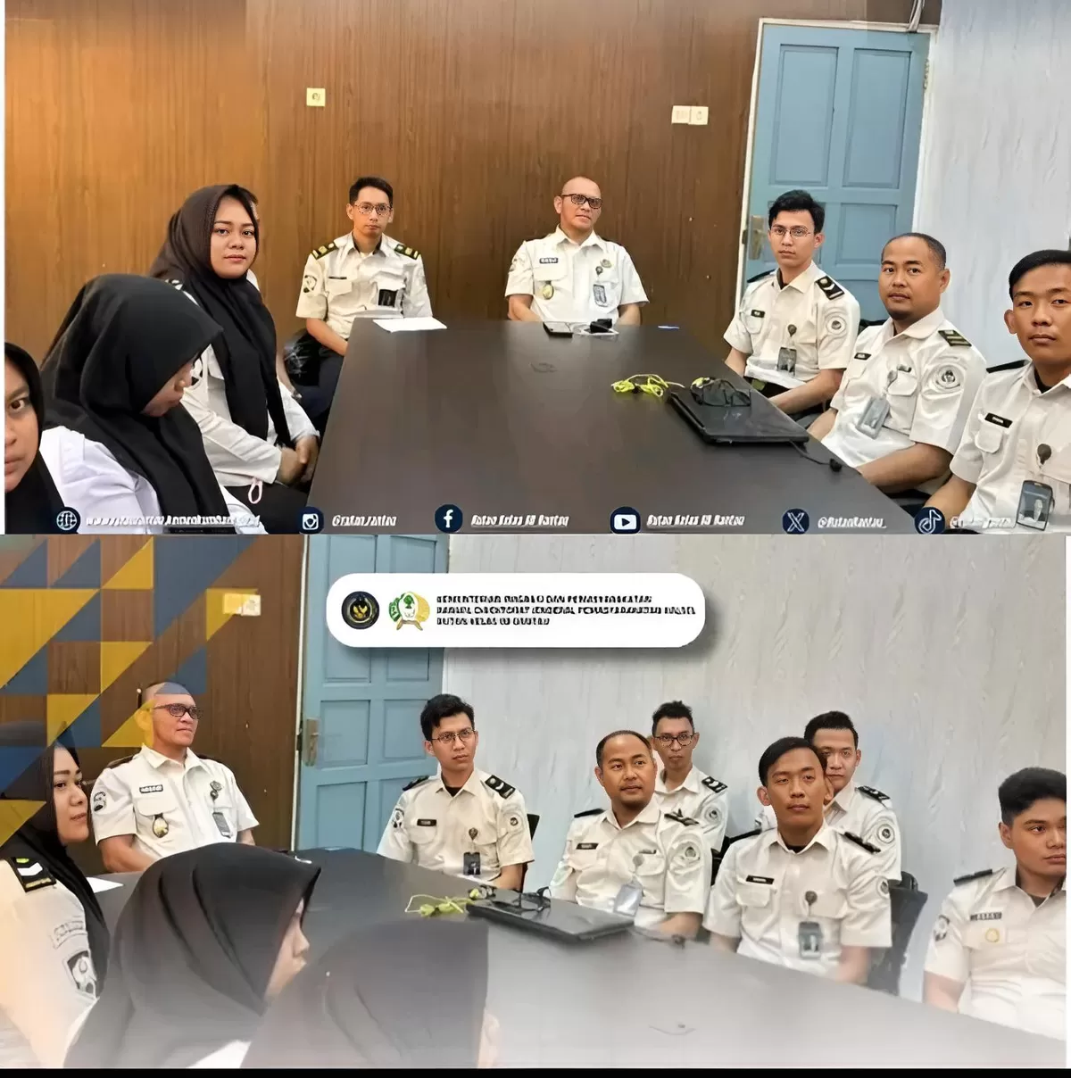 Karutan Rantau dan Jajaran Saat Mengikuti Kegiatan Bimtek