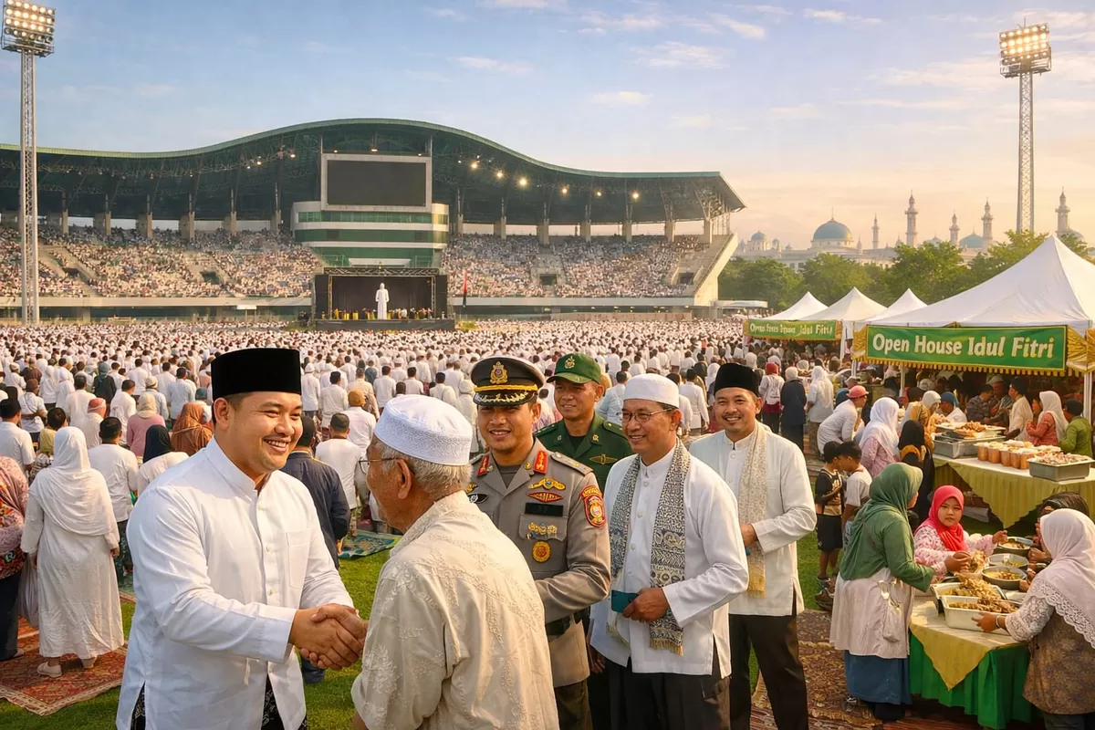 Ilustrasi Bupati Bogor Ajak Warga Hadiri Open House Bersama Forkopimda Rayakan Idulfitri di Stadion Pakansari (Ai)