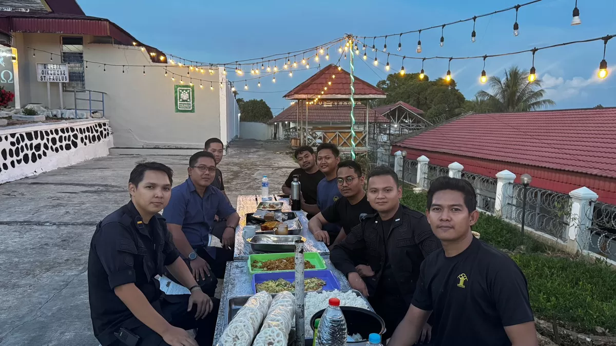 Regu Pengamanan Lapas Muara Teweh Saat Buka Puasa Bersama