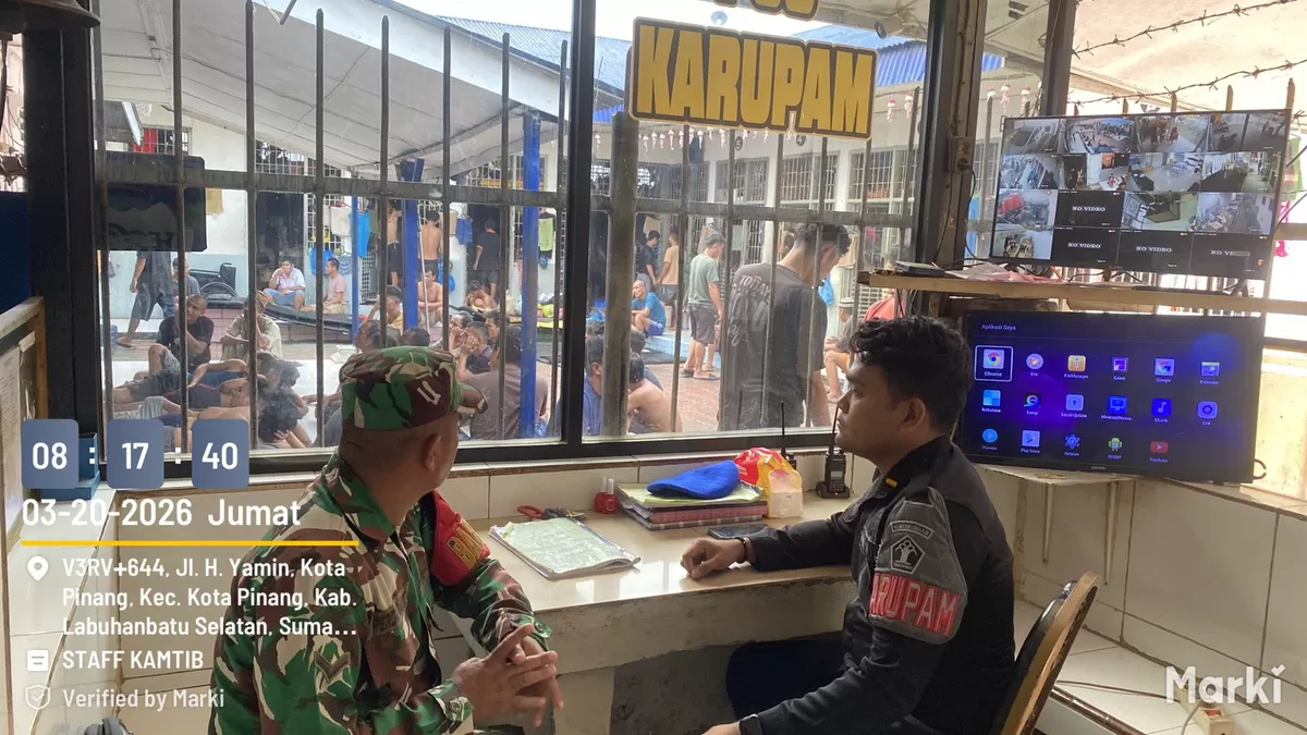 Petugas Lapas Kotapinang Bersama Personil TNI