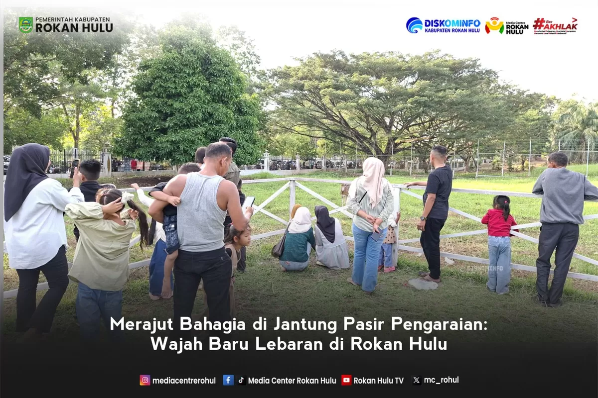 Foto Taman Kandang Rusa Depan Rumah Dinas Bupati Rokan Hulu    (Diskominfo Rohul )