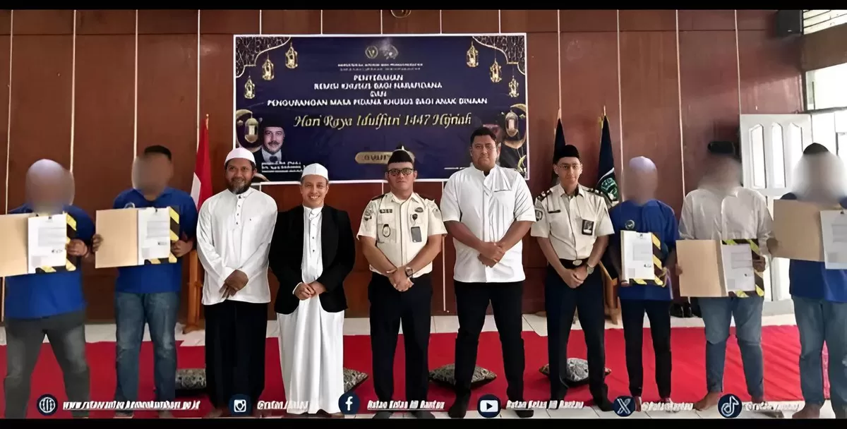 Karutan Rantau dan Jajaran Bersama Warga Binaan Penerima Remisi