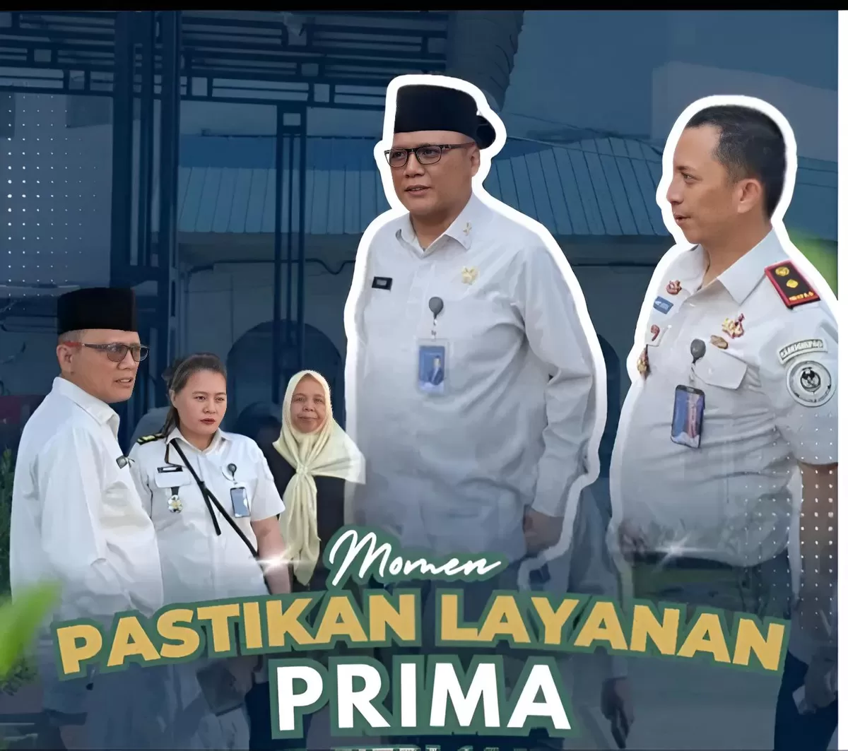 Kakanwil Ditjenpas Sumut Saat Tinjau Layanan Kunjungan Hari Raya Idul Fitri