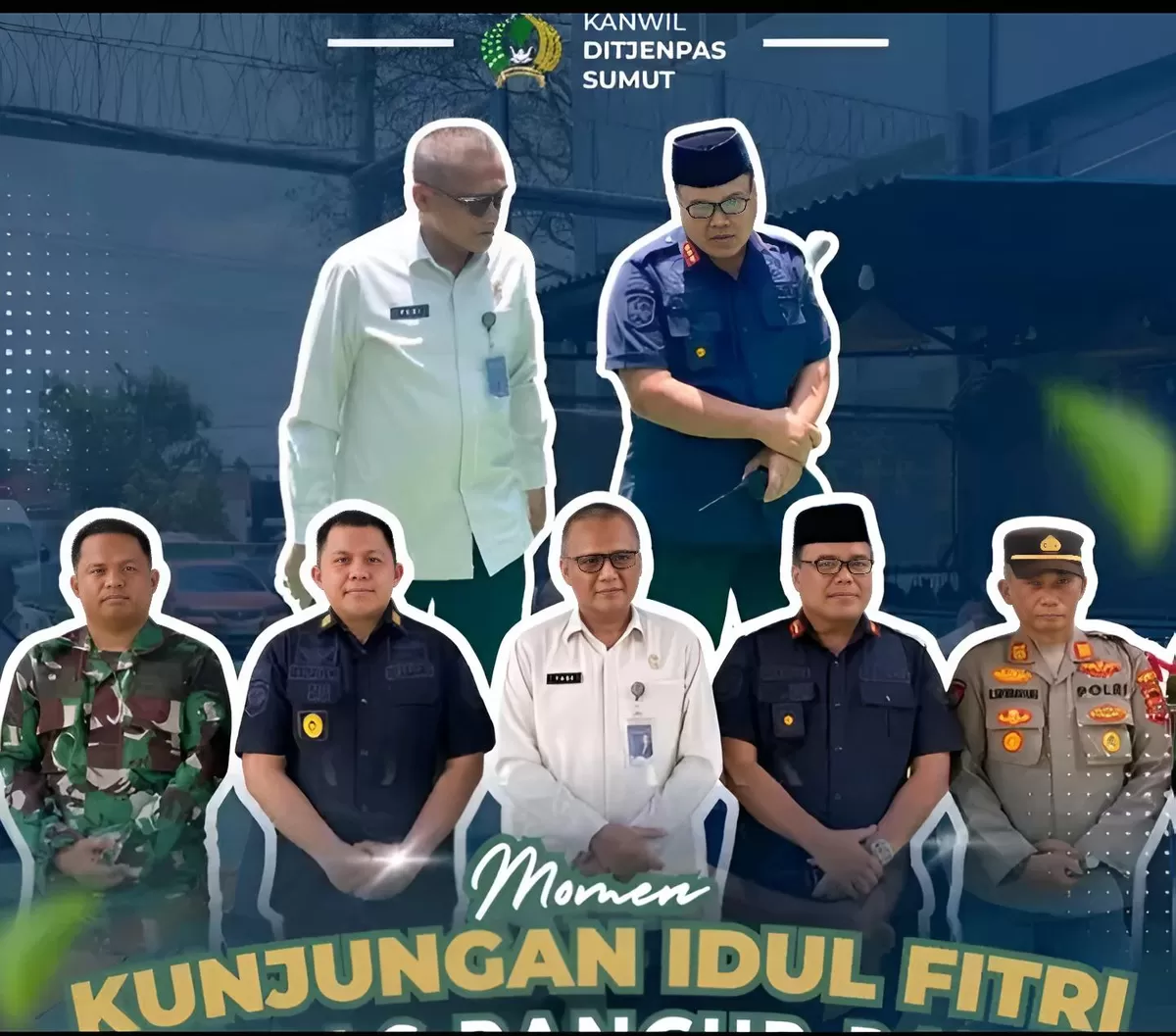 Kakanwil Ditjenpas Sumut Saat Monitoring Layanan Idul Fitri di Lapas Pancur Batu