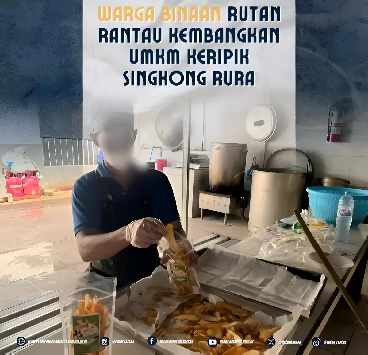 Warga Binaan Rutan Rantau Saat Mengikuti Kegiatan Pembinaan Kemandirian