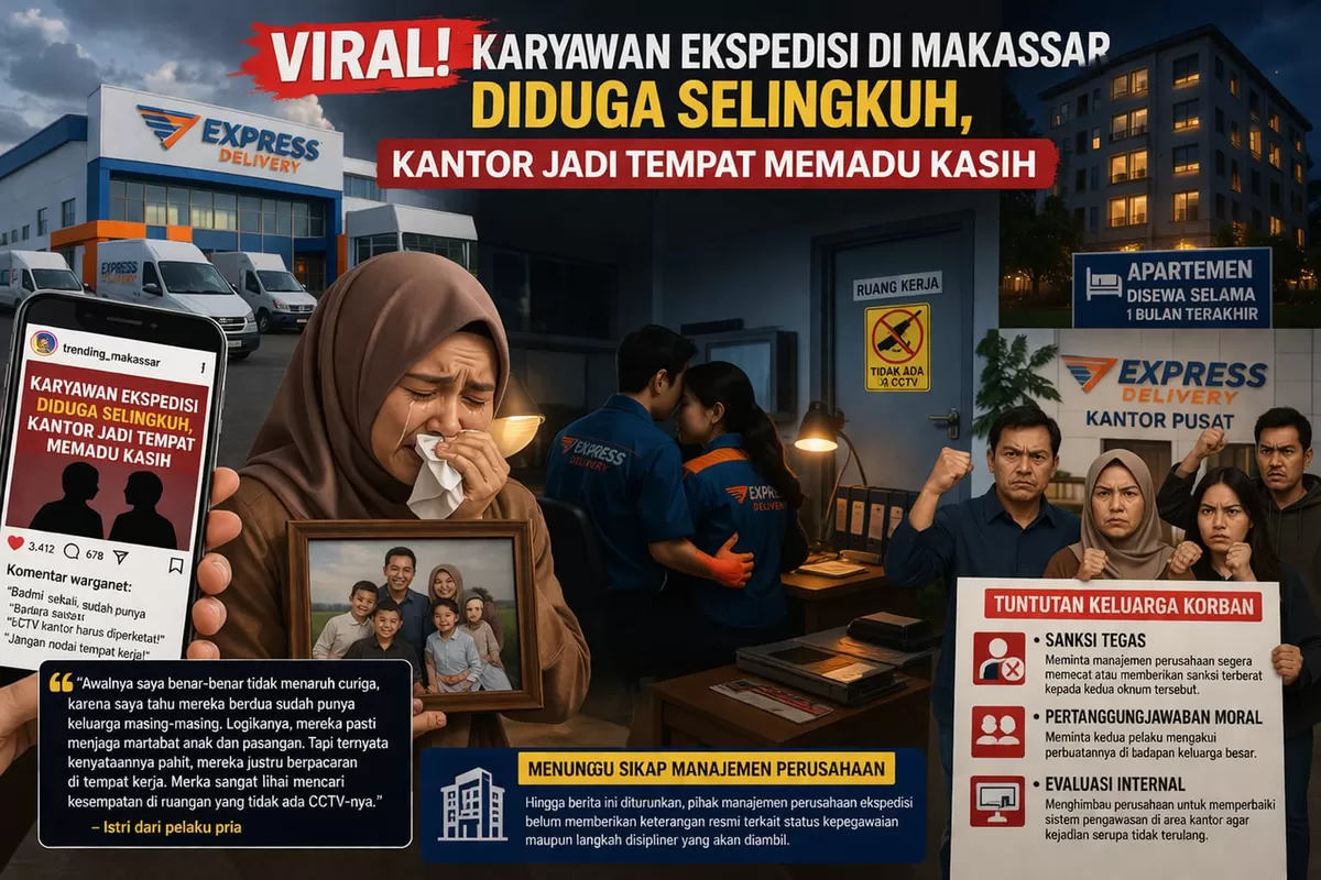 Ilustrasi Karyawan Ekspedisi Diduga Selingkuh  (Ai)