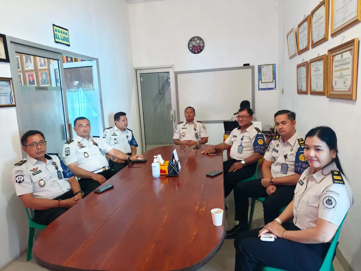 Kalapas Gunungsitoli dan Jajaran Saat Mengikuti Silaturahmi Idul Fitri 1447 H Bersama Menteri Imipas