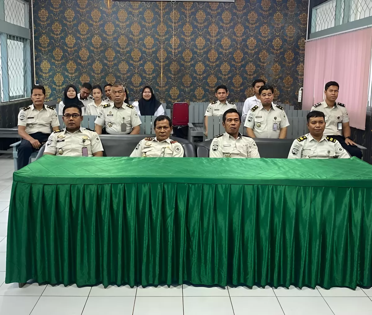 Kalapas Muara Teweh dan Jajaran Saat Mengikuti Silaturahmi Hari Raya Idul Fitri 1447 H Secara Virtual