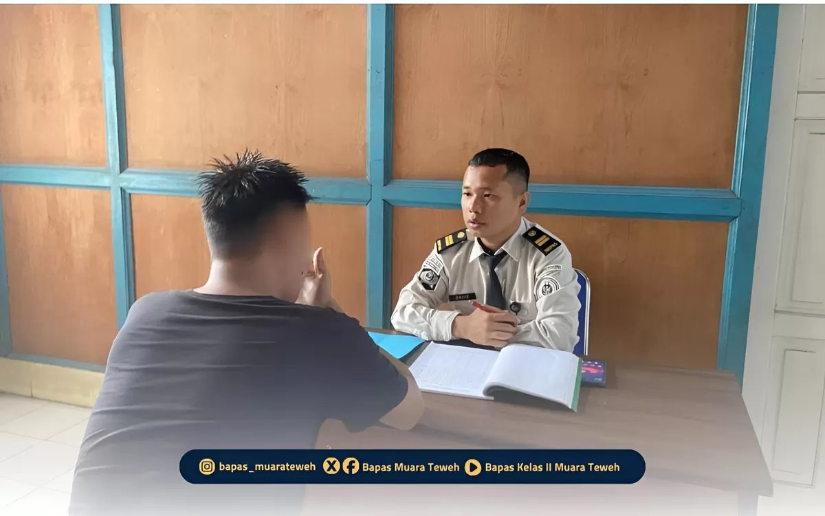 PK Bapas Muara Teweh Bersama Klien Wajib Lapor