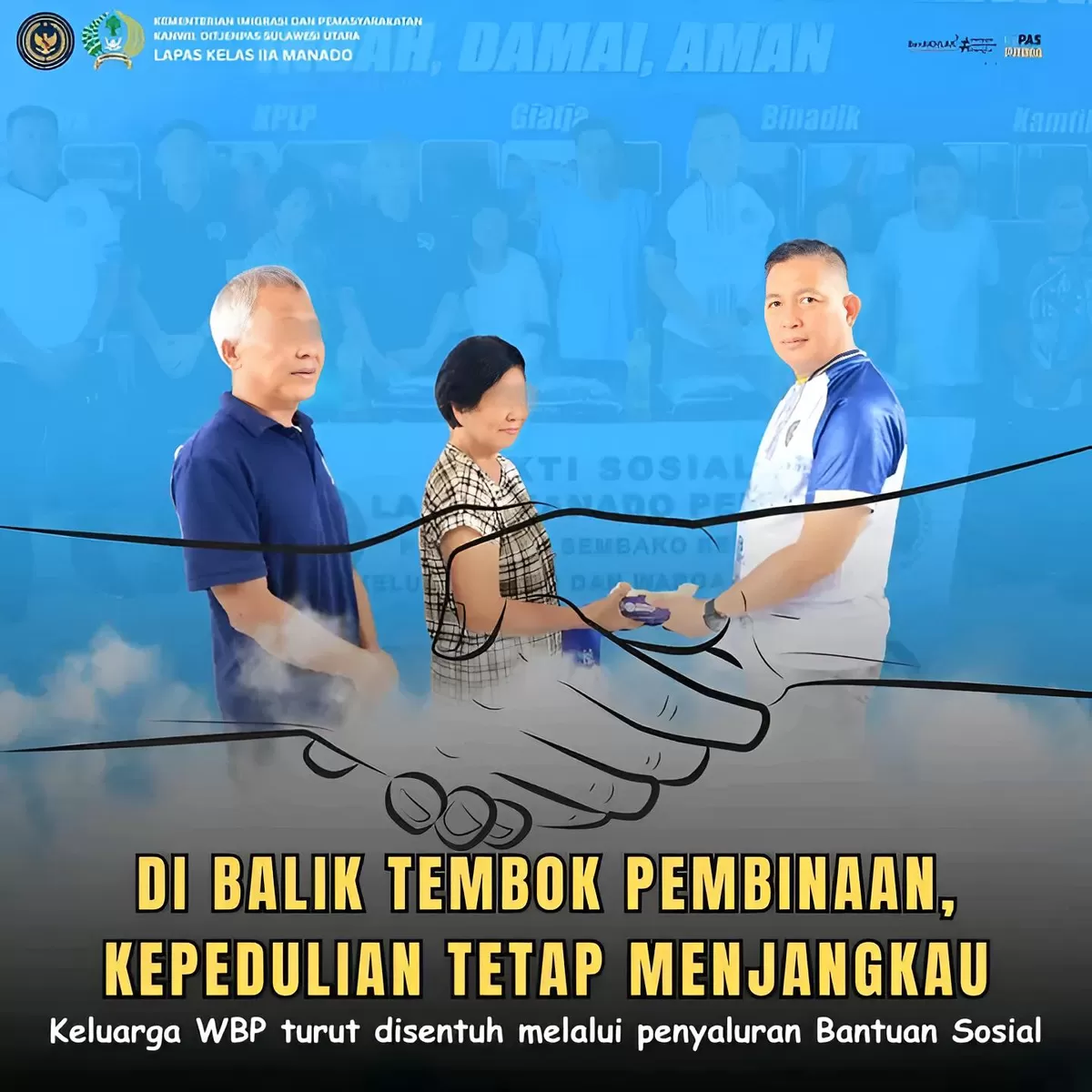 Petugas Lapas Manado Bersama Keluarga WBP