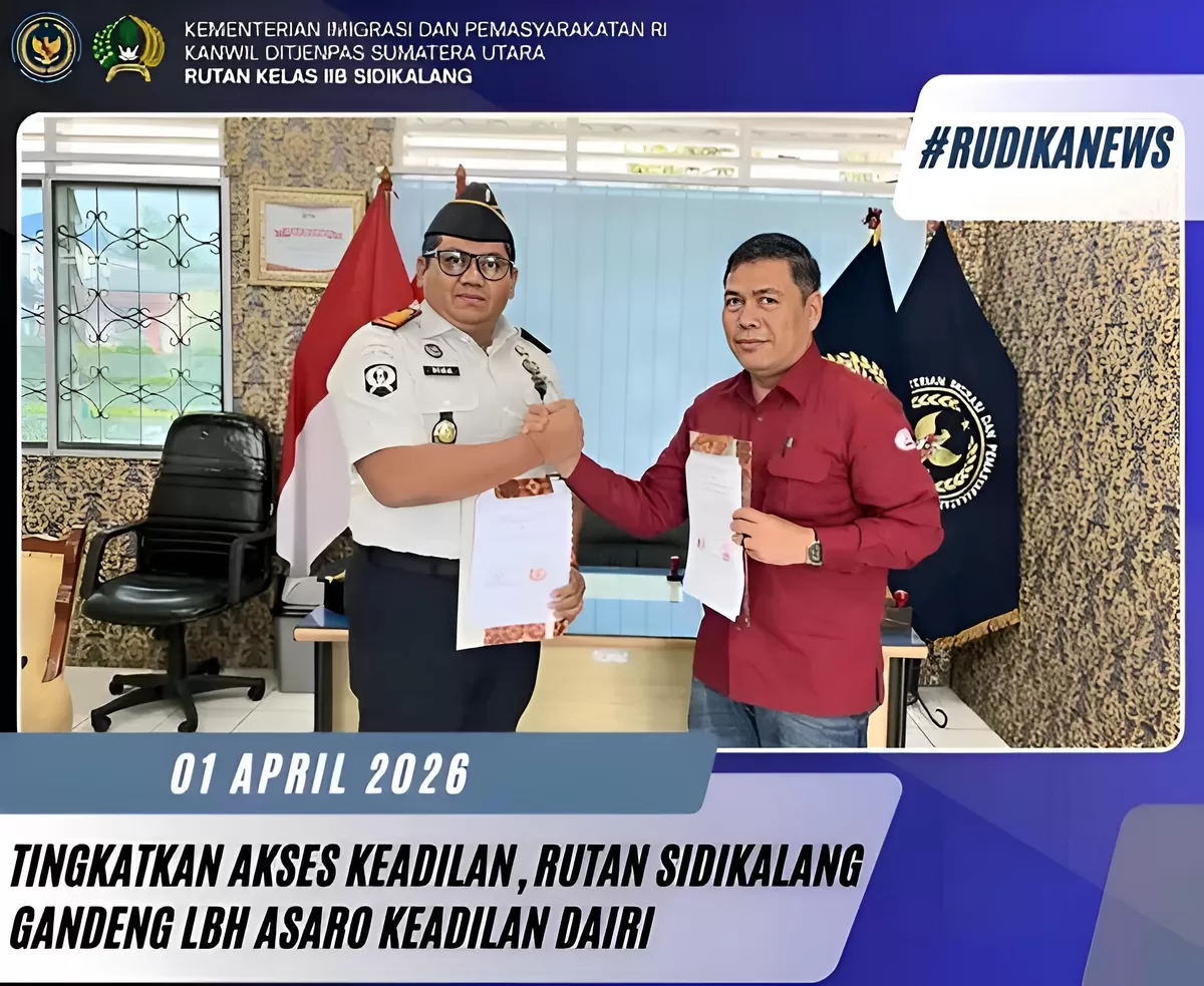 Karutan Sidikalang Bersama Ketua LBH Asaro Keadilan Cabang Dairi