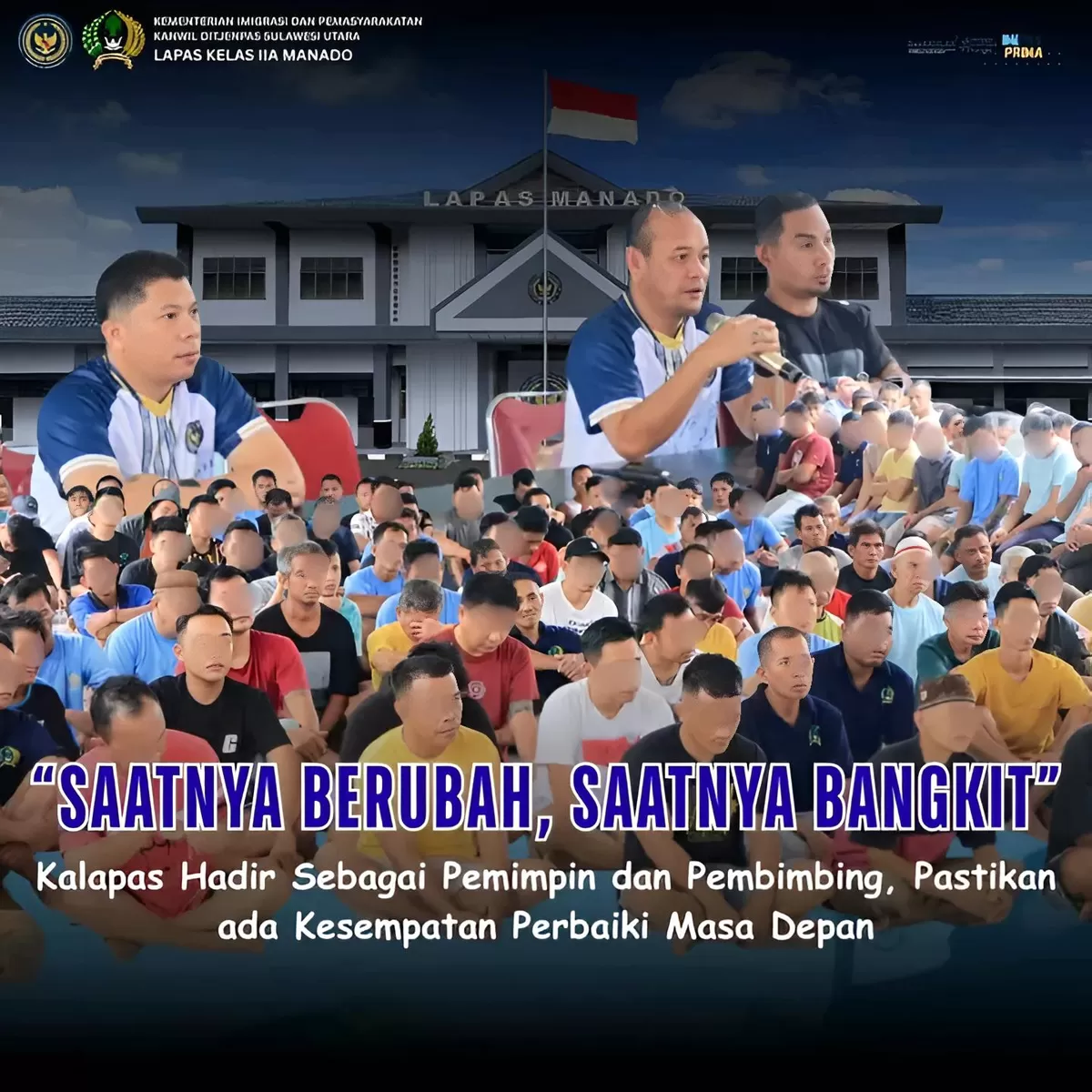 Kalapas Manado Saat Sampaikan Pengarahan kepada WBP