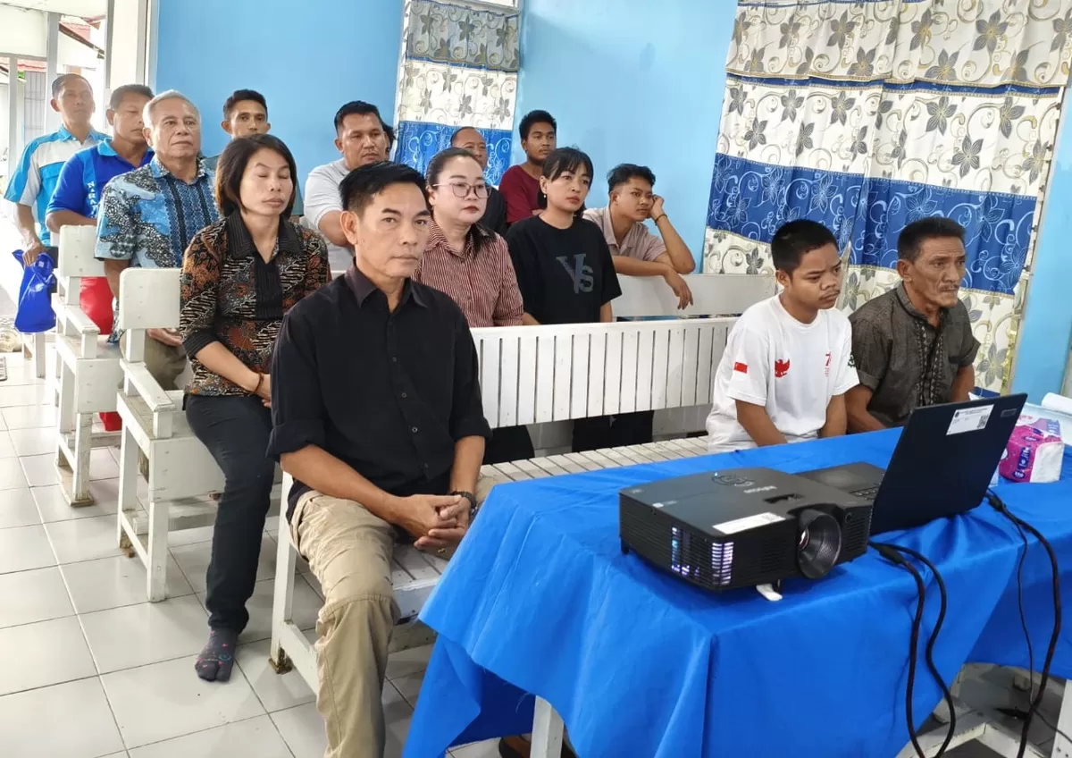 Warga Binaan Lapas Muara Teweh Saat Mengikuti Ibadah Jumat Agung