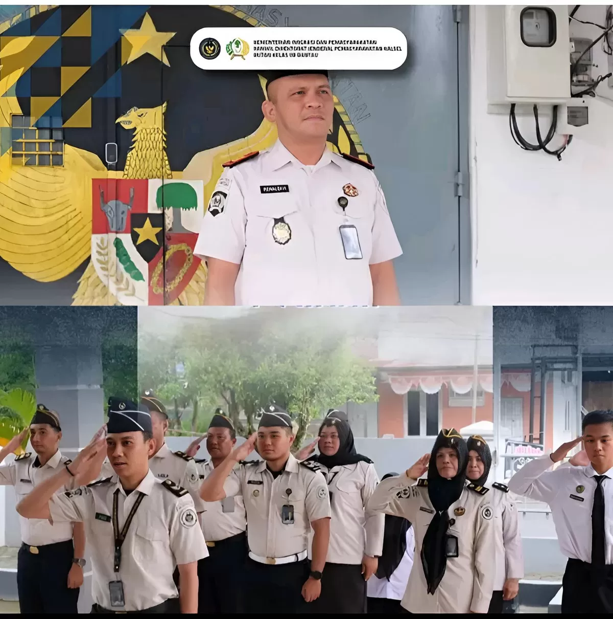 Karutan Rantau dan Jajaran Saat Kegiatan Apel Pagi