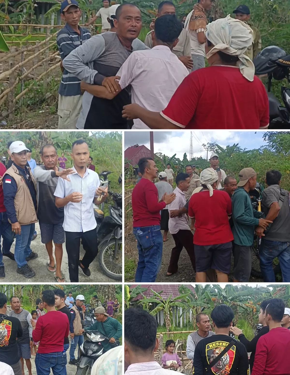 Dua Pria Terlibat Hampir Adu Jotos Gegara Saling Klaim Kepemilikan Tanah di Desa Aramo