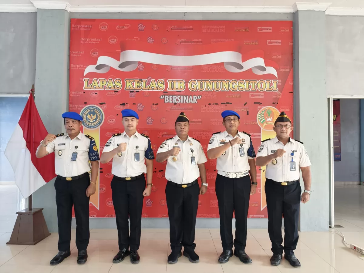 Kalapas Gunungsitoli dan Jajaran Saat Pengukuhan Satops Patnal