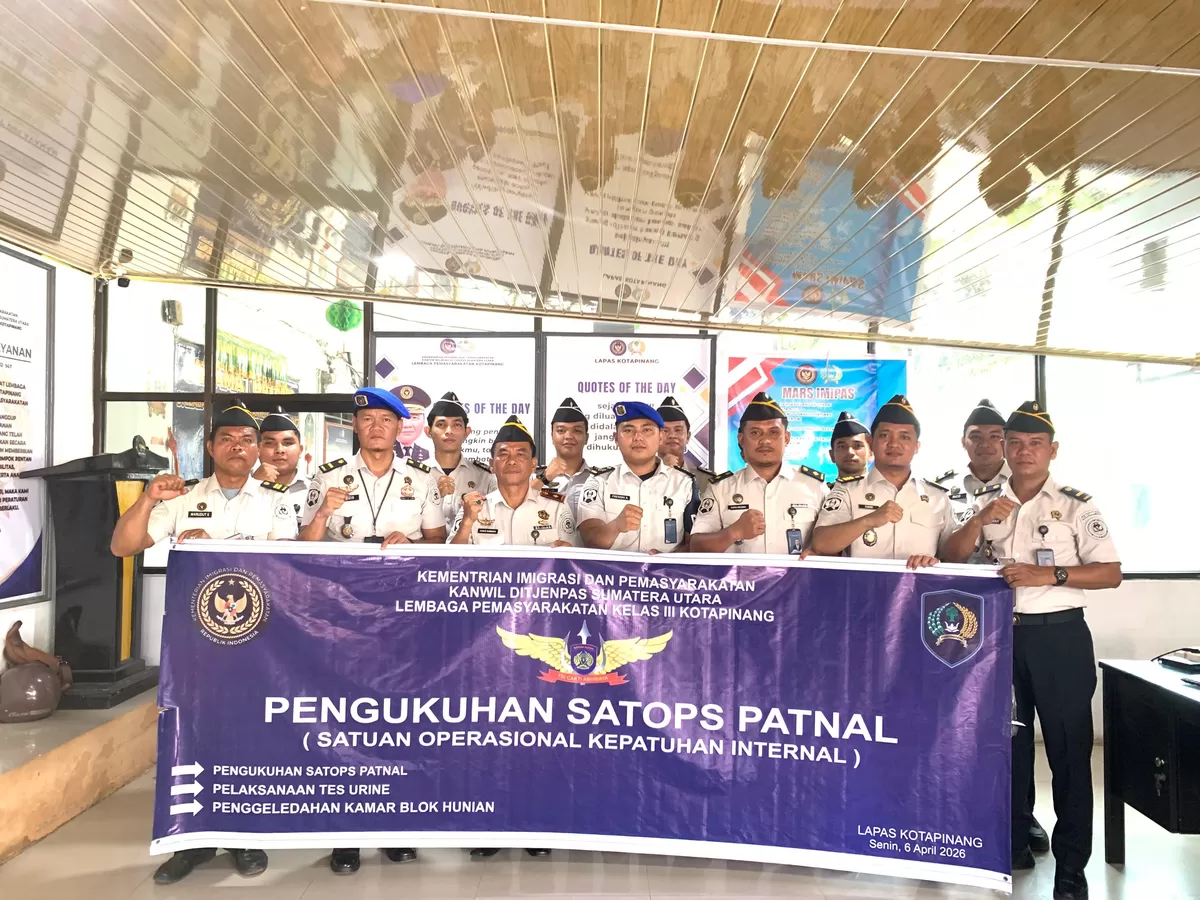 Kalapas Kotapinang dan Jajaran Saat Pengukuhan Satops Patnal