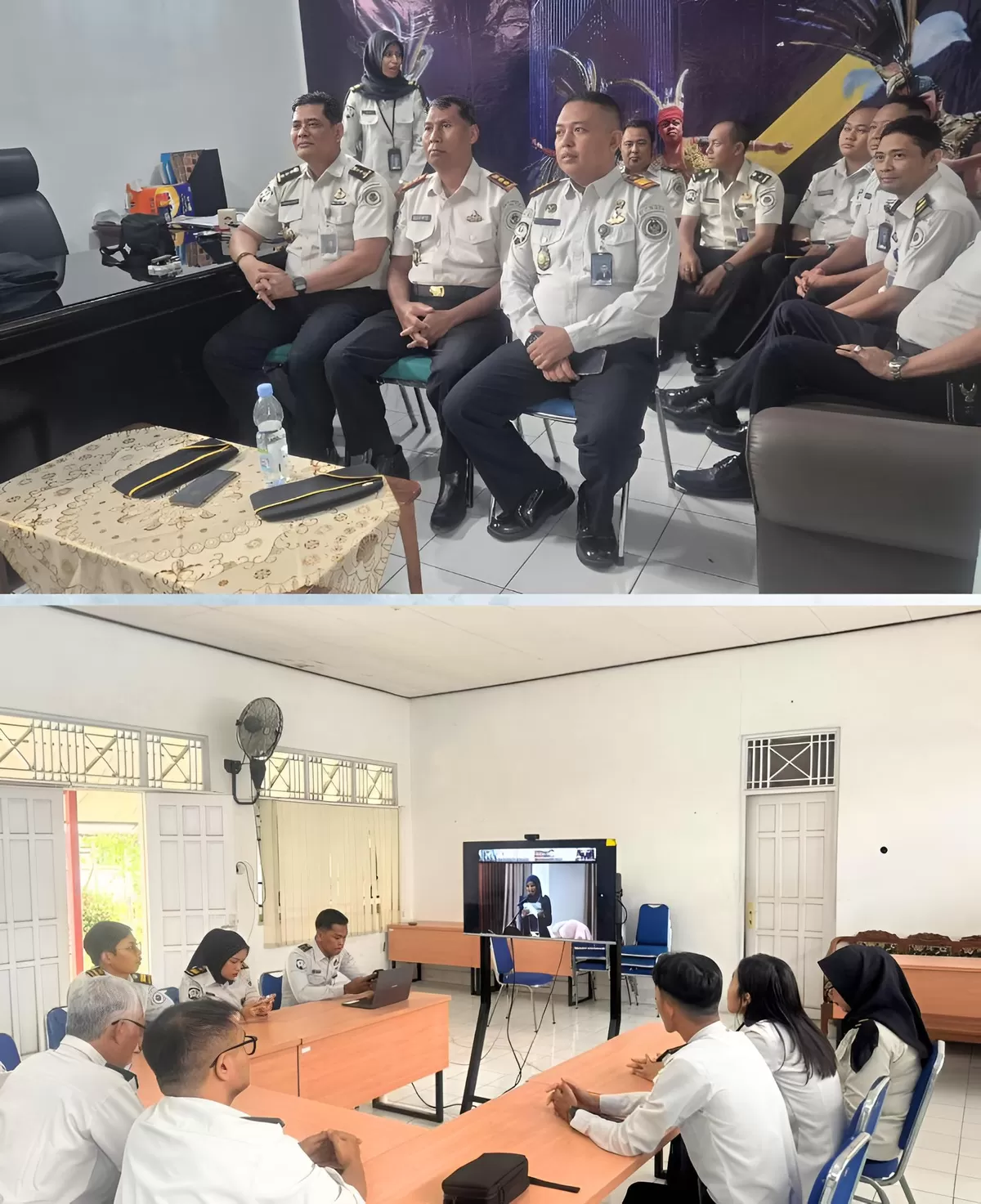 Petugas Bapas Muara Teweh Saat Mengikuti Sosialisasi dan Penguatan Pemenuhan Standar LPKRA