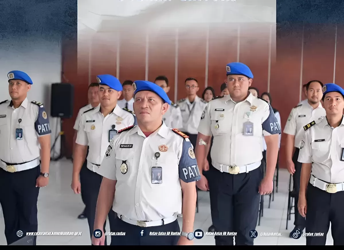 Karutan Rantau Saat Mengikuti Pengukuhan Satops Patnal