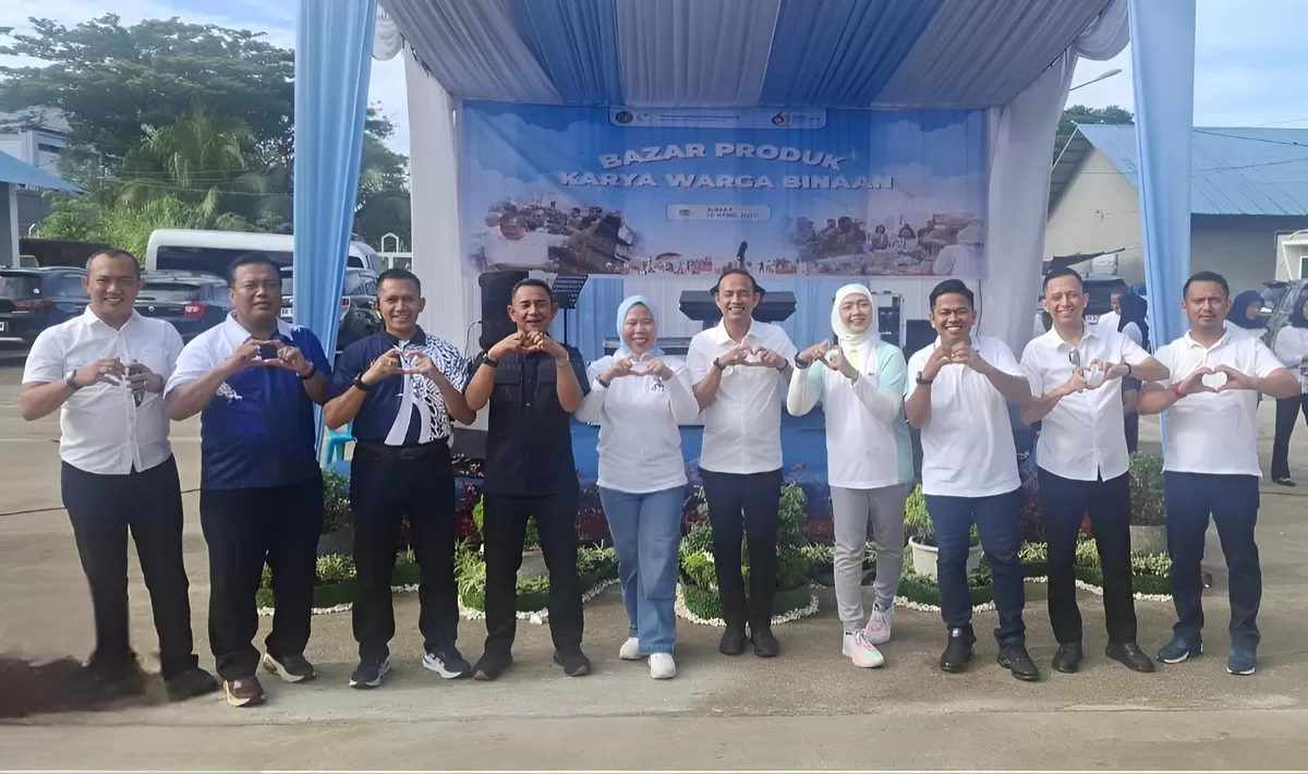 Jajaran Ditjenpas Sumut di Kegiatan Bazar Produk Karya Warga Binaan