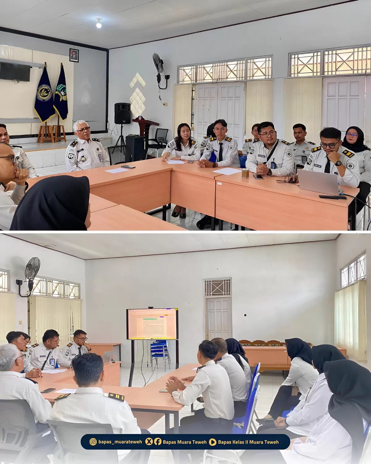 Petugas Bapas Muara Teweh Saat Kegiatan Sidang TPP