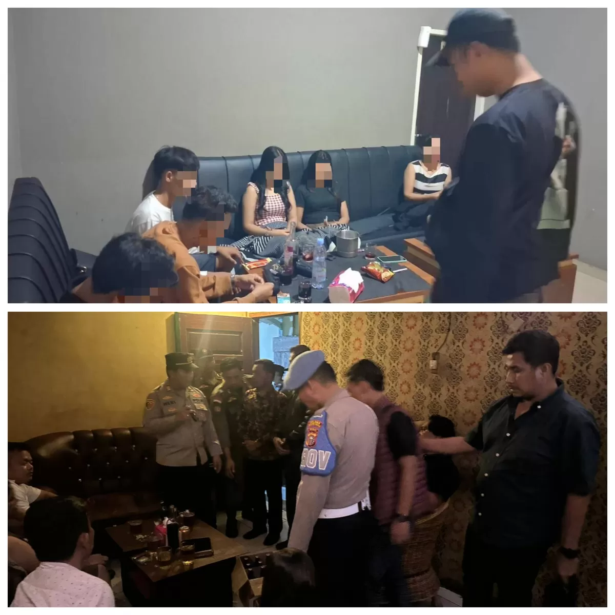 Foto Razia Tempat Hiburan Malam, Polres Rokan Hulu Amankan 5 Pengunjung Positif Narkoba Di 2 TKP  (Polres Rohul )