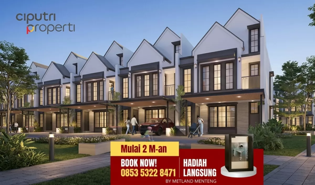 Cluster Conifera di kawasan Metland Menteng (Istimewa)