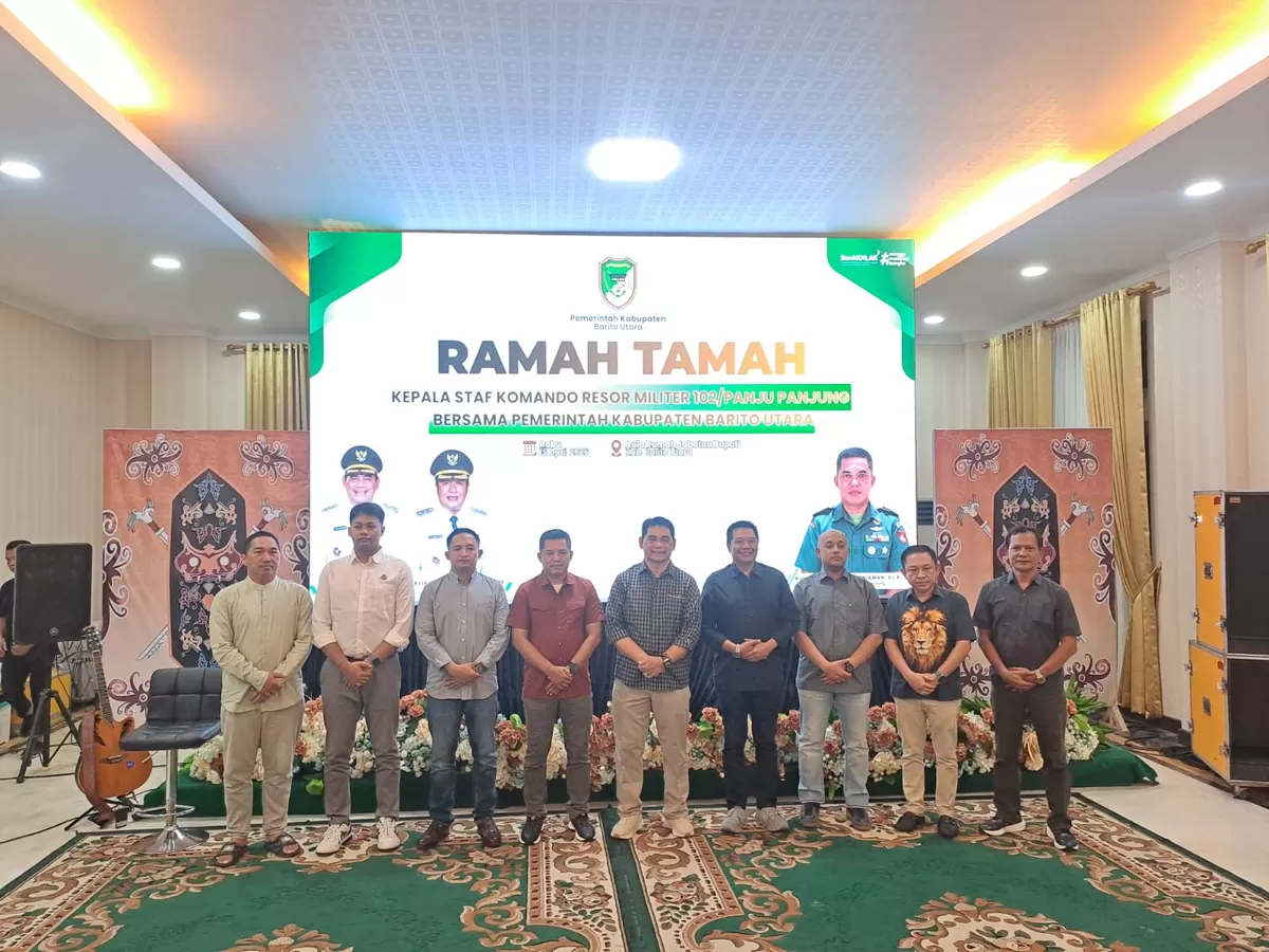 Kalapas Muara Teweh Saat Hadiri Ramah Tamah Komandan Korem 102/Panju Panjung